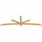 Ekena Millwork Alberta Smooth Timber Gable Bracket, Western Red Cedar, 96"W x 32"H x 1 1/2"D x 3 1/2"F, 8/12 Pitch GBW096X32X0204ALB00SWR - alternate 5
